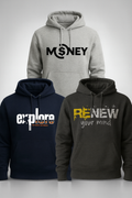 Set of 3 Premium Printed Hoodies – AUA&CO Collection 🧥✨