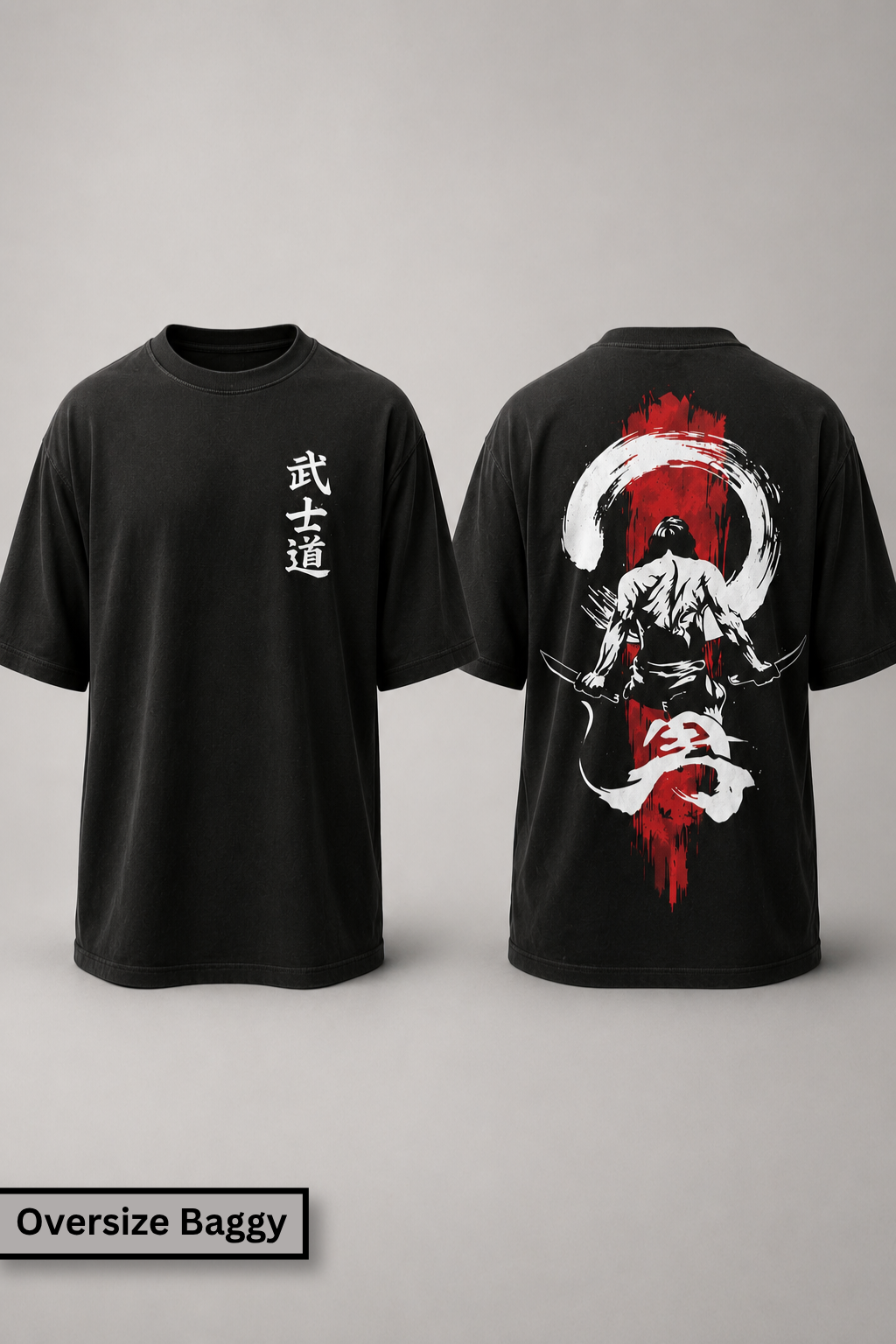 Premiu, B;acl Oversize baggy t shirt for men's