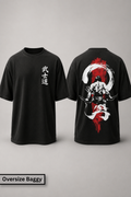 Bushido Samurai Baggy Graphic T-Shirt – Black