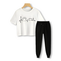 Summer Women's Crop T-shirts & Trouser Suit