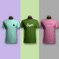 Bundle Of 3 Women's Premium Cotton Blend Summer T-Shirts - Stylish Prints and Comfortable Fit