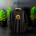 *AUA&CO Winter Sunflower Sweatshirt – Comfortable Casual Wear for Everyday Style 🌻*