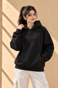 Women’s Basic Oversized Hoodie – Black