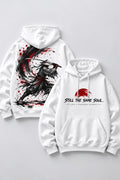 Shadow Ronin Samurai Oversized Hoodie – White