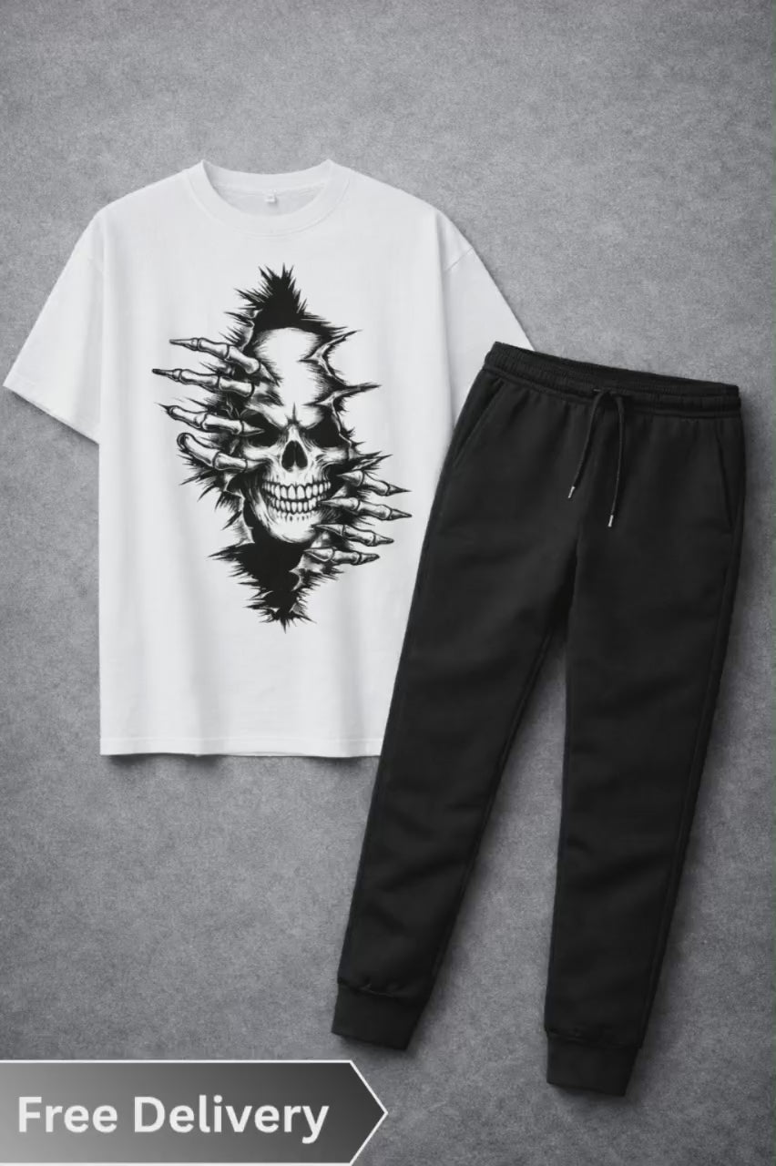 AUA&CO Skull Graphic Summer Set